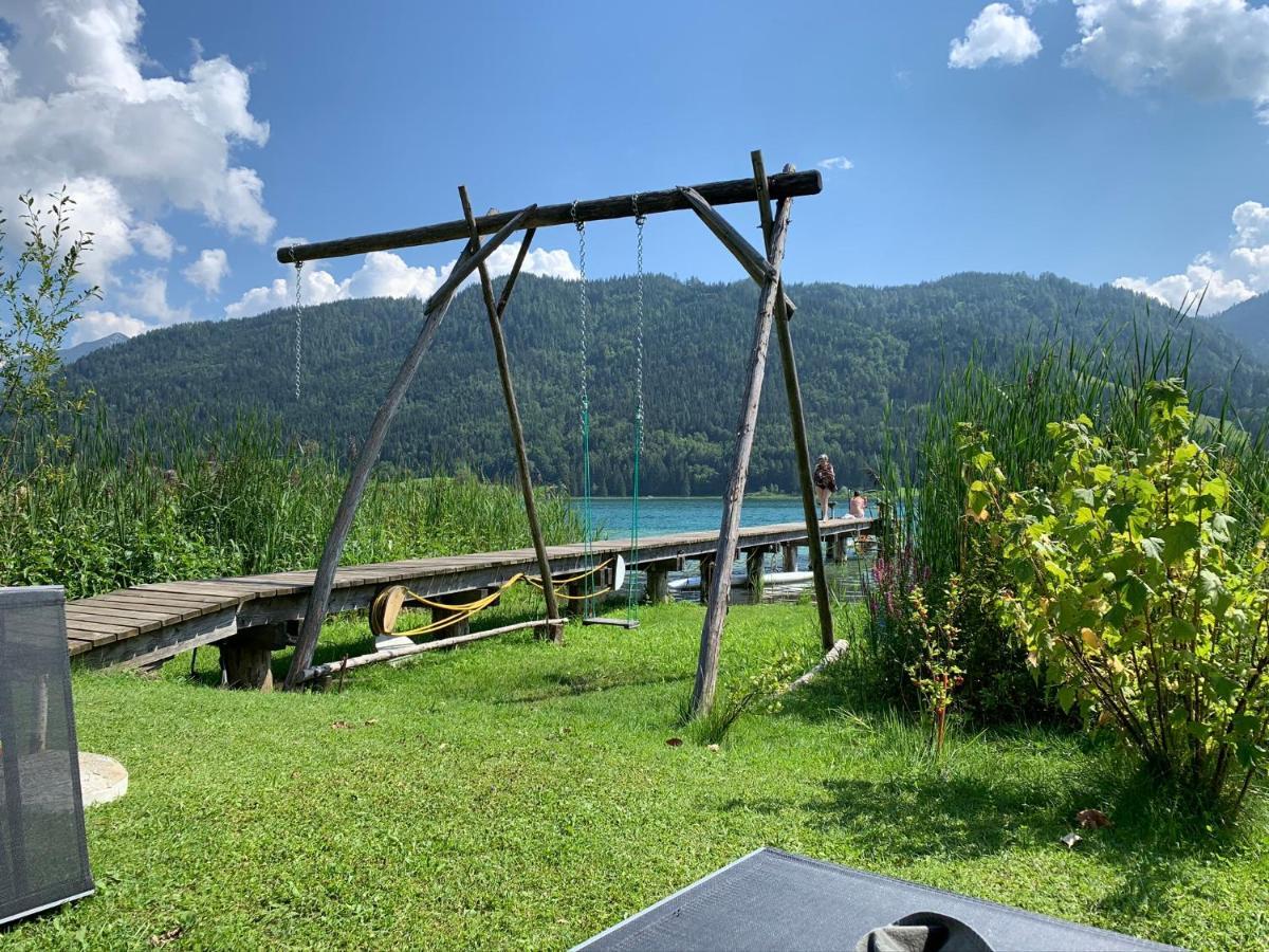 Appartamento Haus Waldblick Weissensee Esterno foto